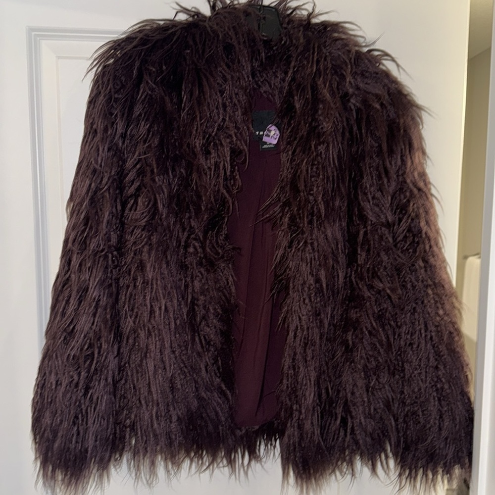 Maroon Sherpa jacket small